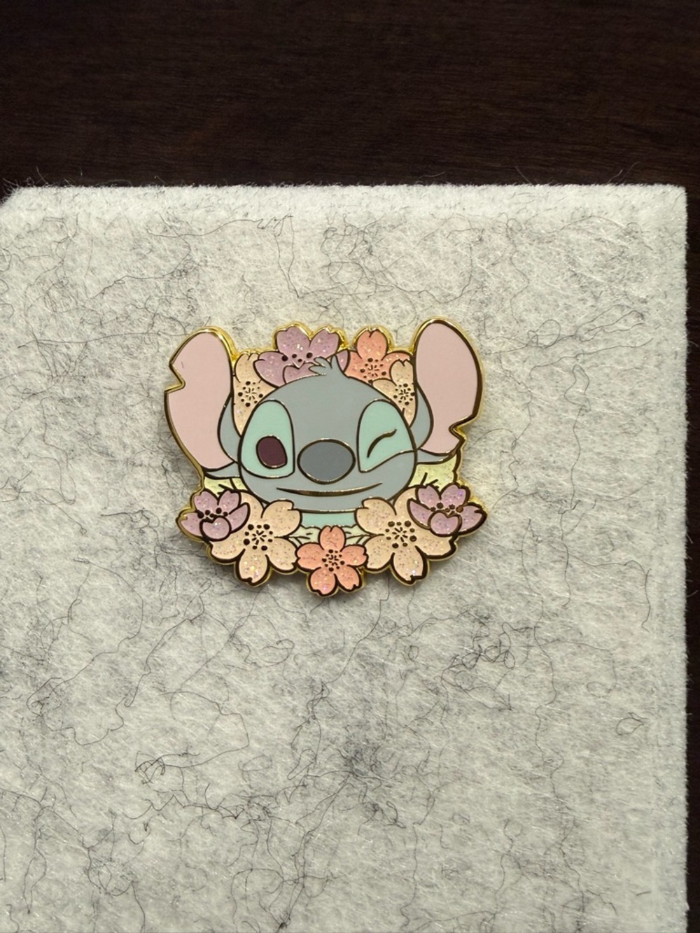 Disney Stitch Loungefly Glitter Chaser Pin
